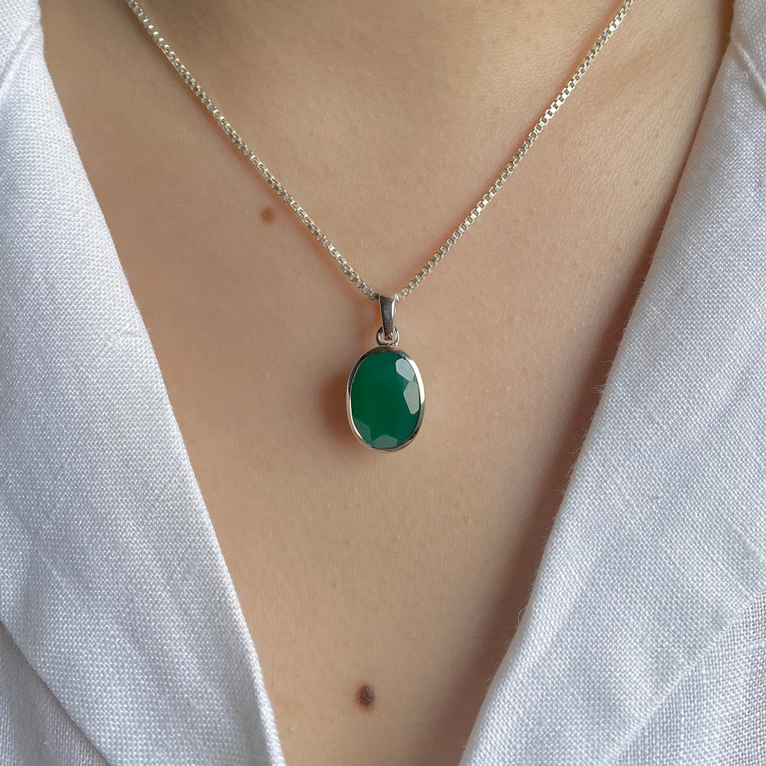 Green Onyx Pendant-(GRO-SP-471.)