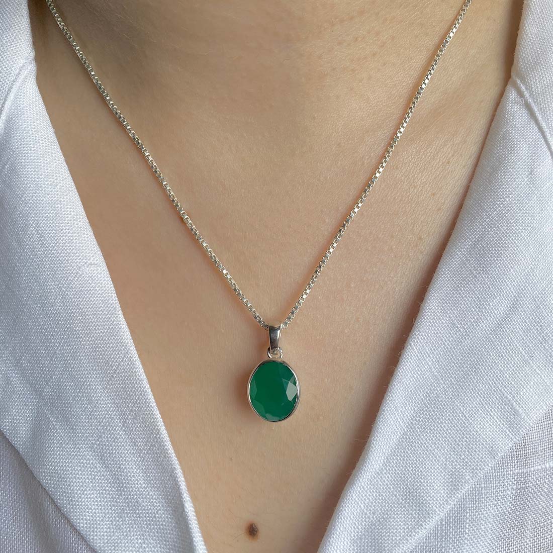 Green Onyx Pendant-(GRO-SP-793.)