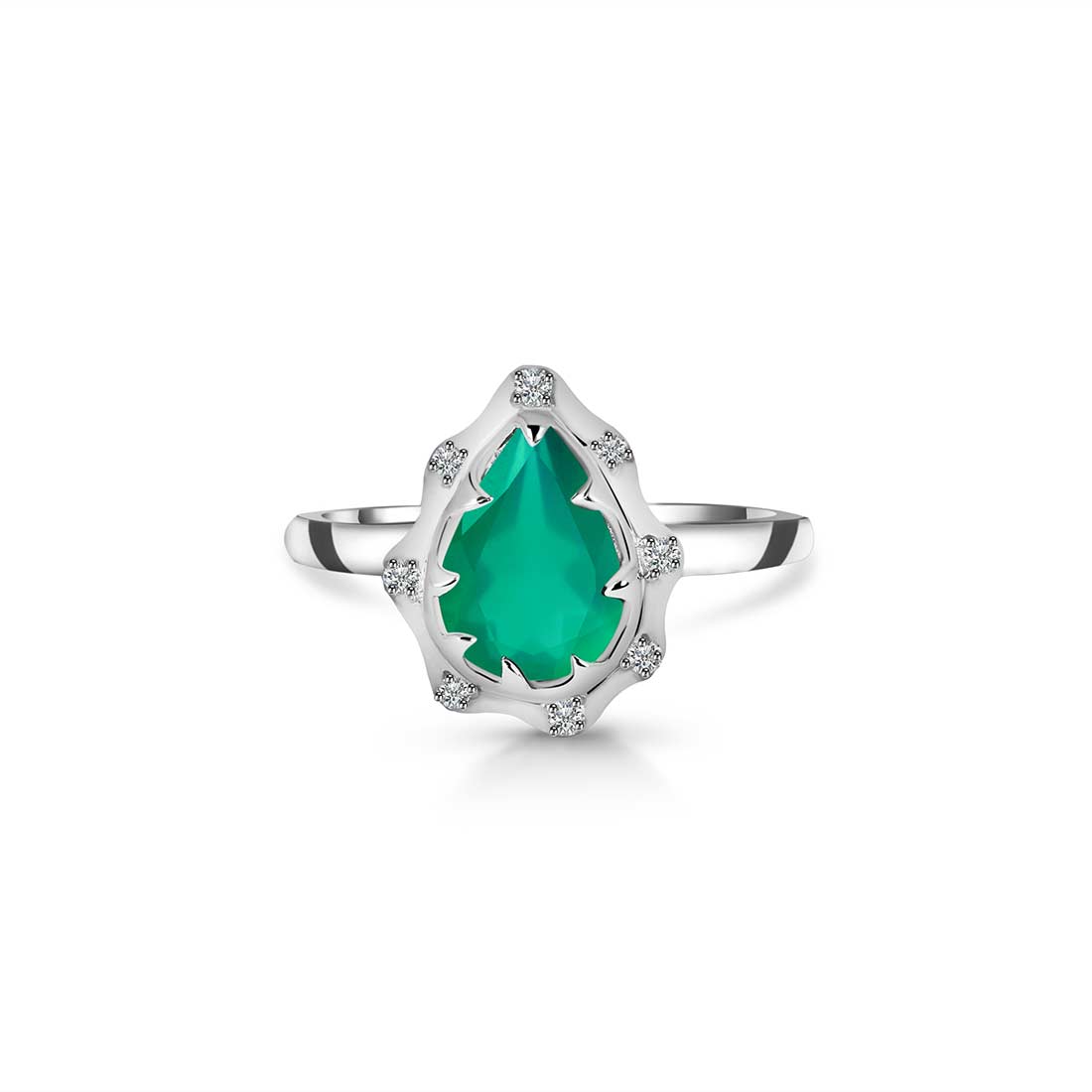 Green Onyx Ring-(GRO-SR-369-W.)