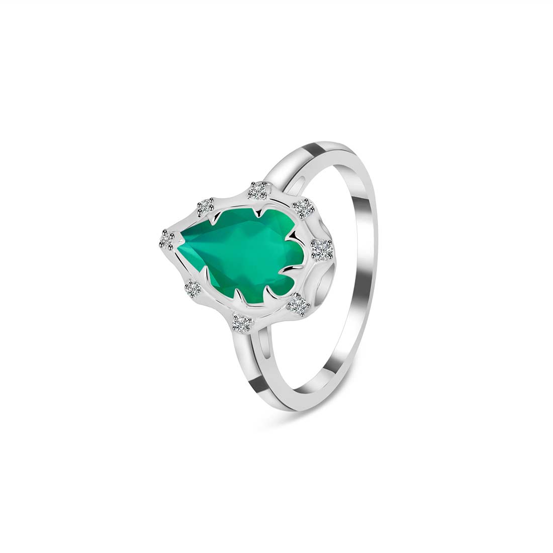 Green Onyx Ring-(GRO-SR-369-W.)