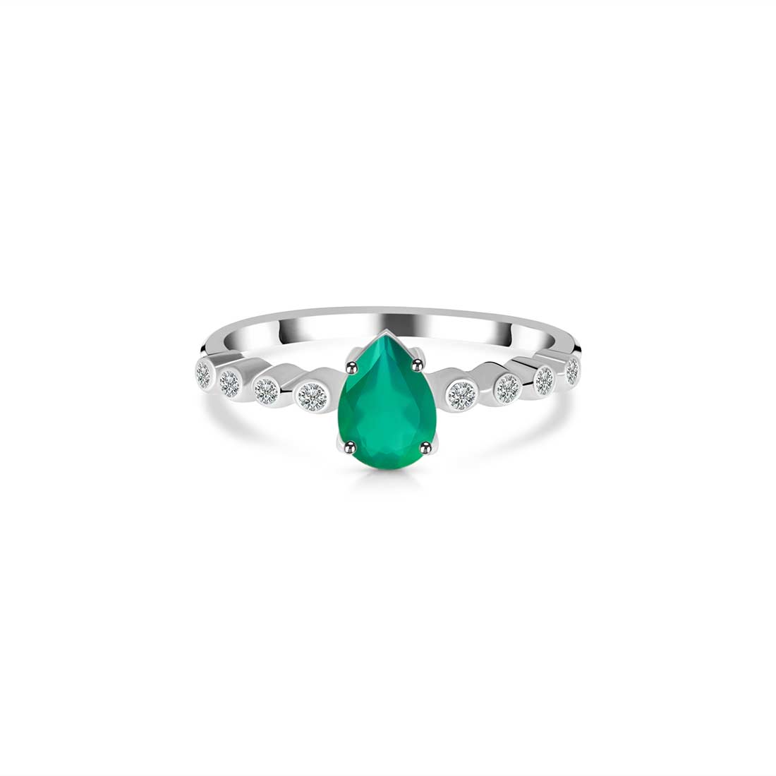 Green Onyx Ring-(GRO-SR-419D-W.)