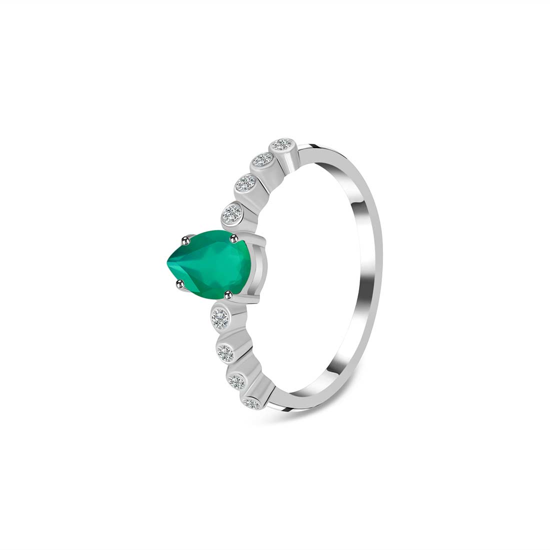 Green Onyx Ring-(GRO-SR-419D-W.)