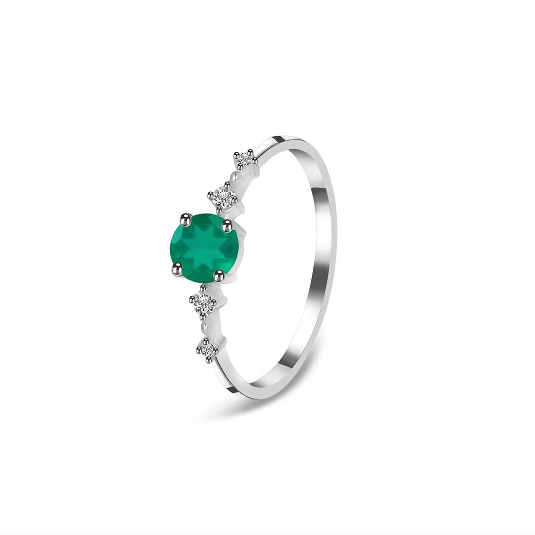 Green Onyx Ring-(GRO-SR-1939.)