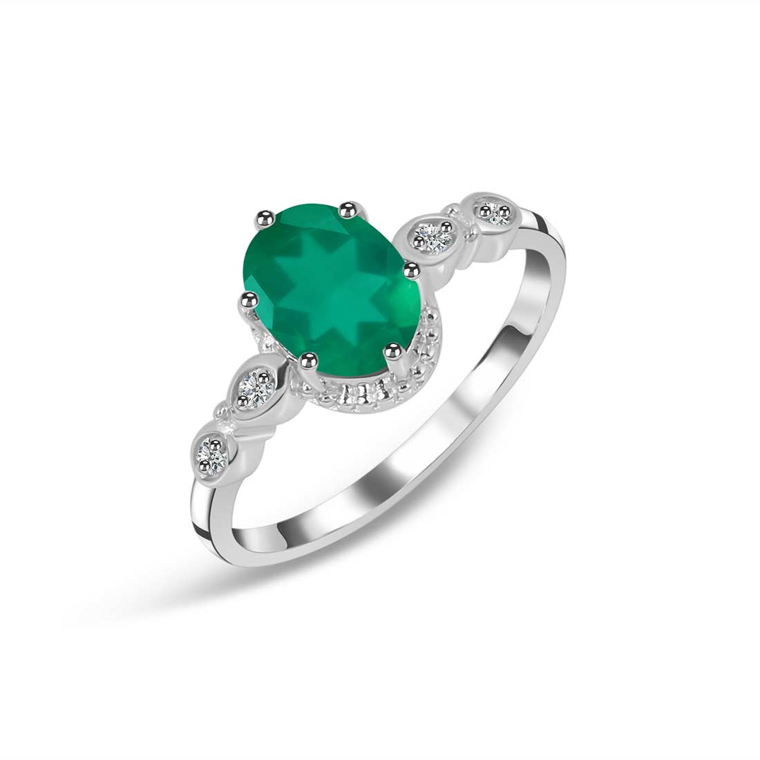 Green Onyx Ring-(GRO-SR-2182.)