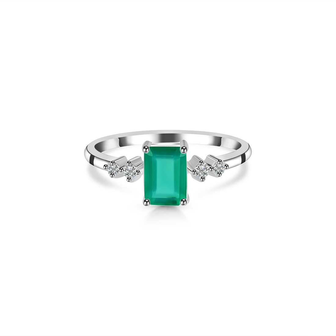 Green Onyx Ring-(GRO-SR-2187.)