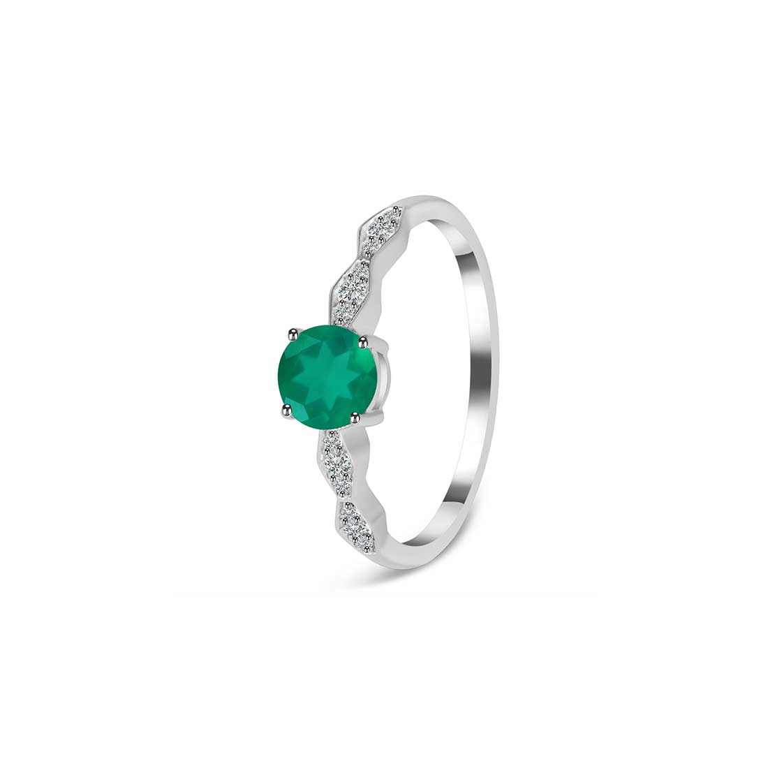 Green Onyx Ring-(GRO-SR-2288.)