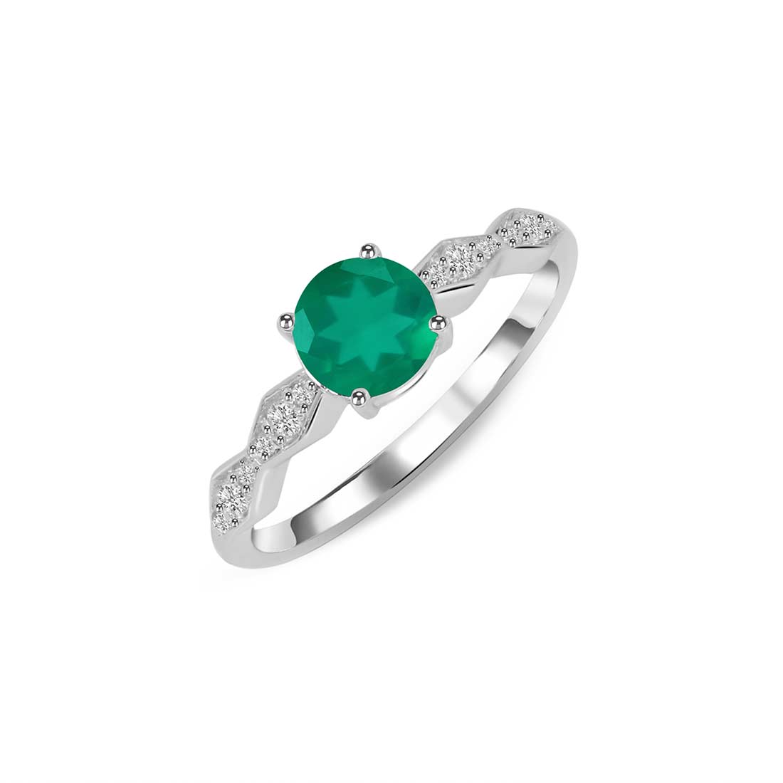 Green Onyx Ring-(GRO-SR-2288.)