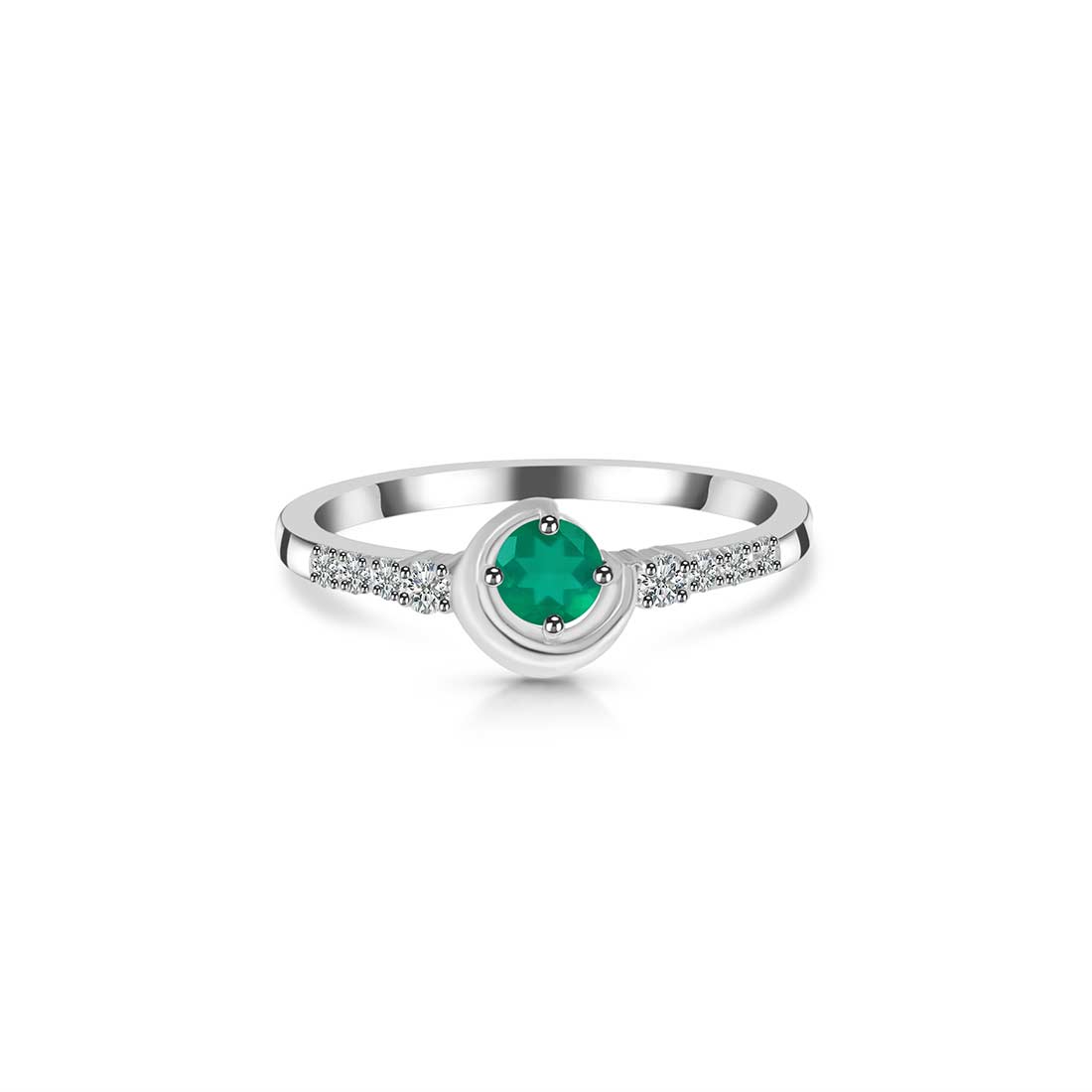 Green Onyx Ring-(GRO-SR-2292.)