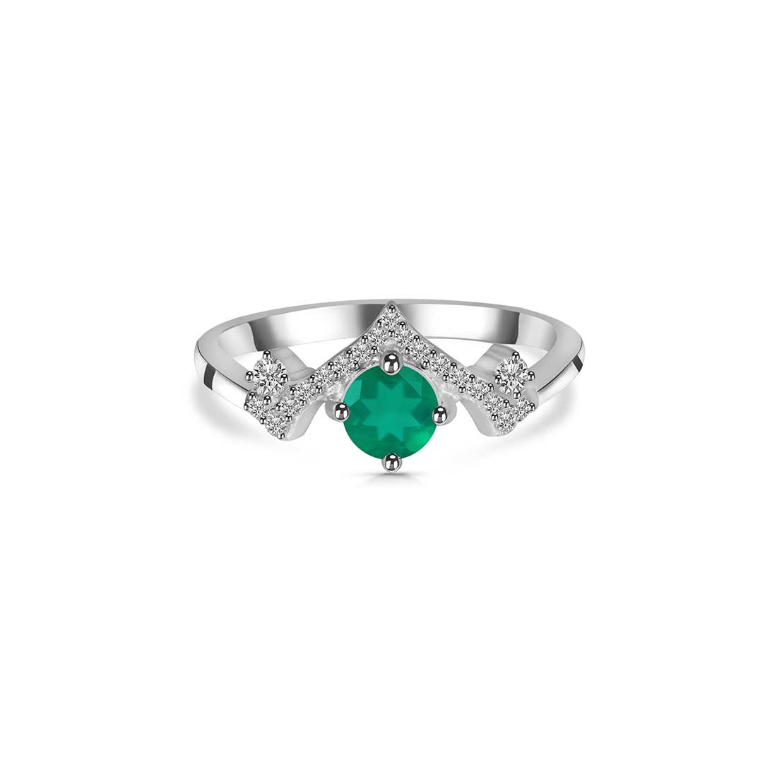 Green Onyx Ring-(GRO-SR-2296.)