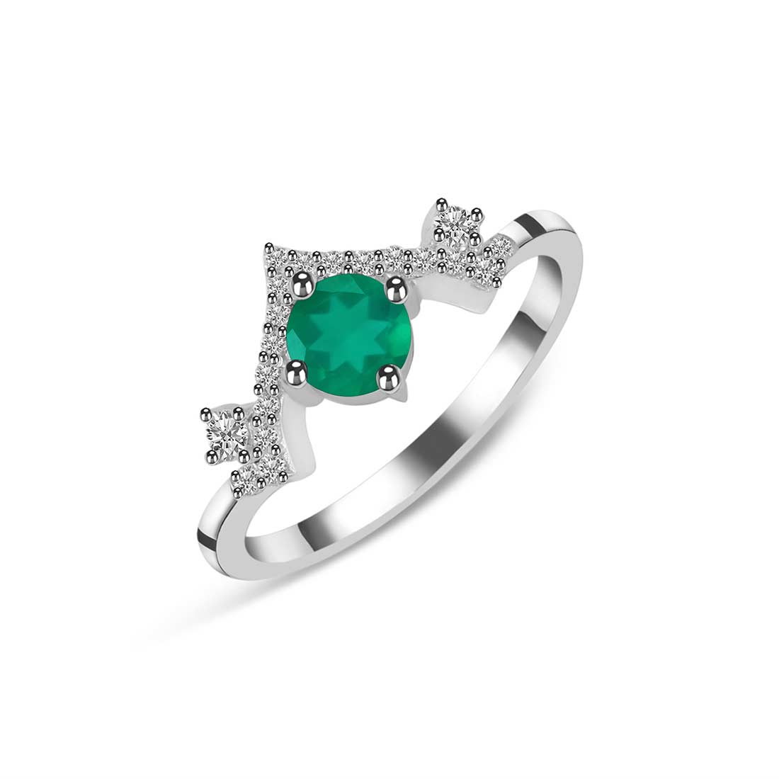 Green Onyx Ring-(GRO-SR-2296.)