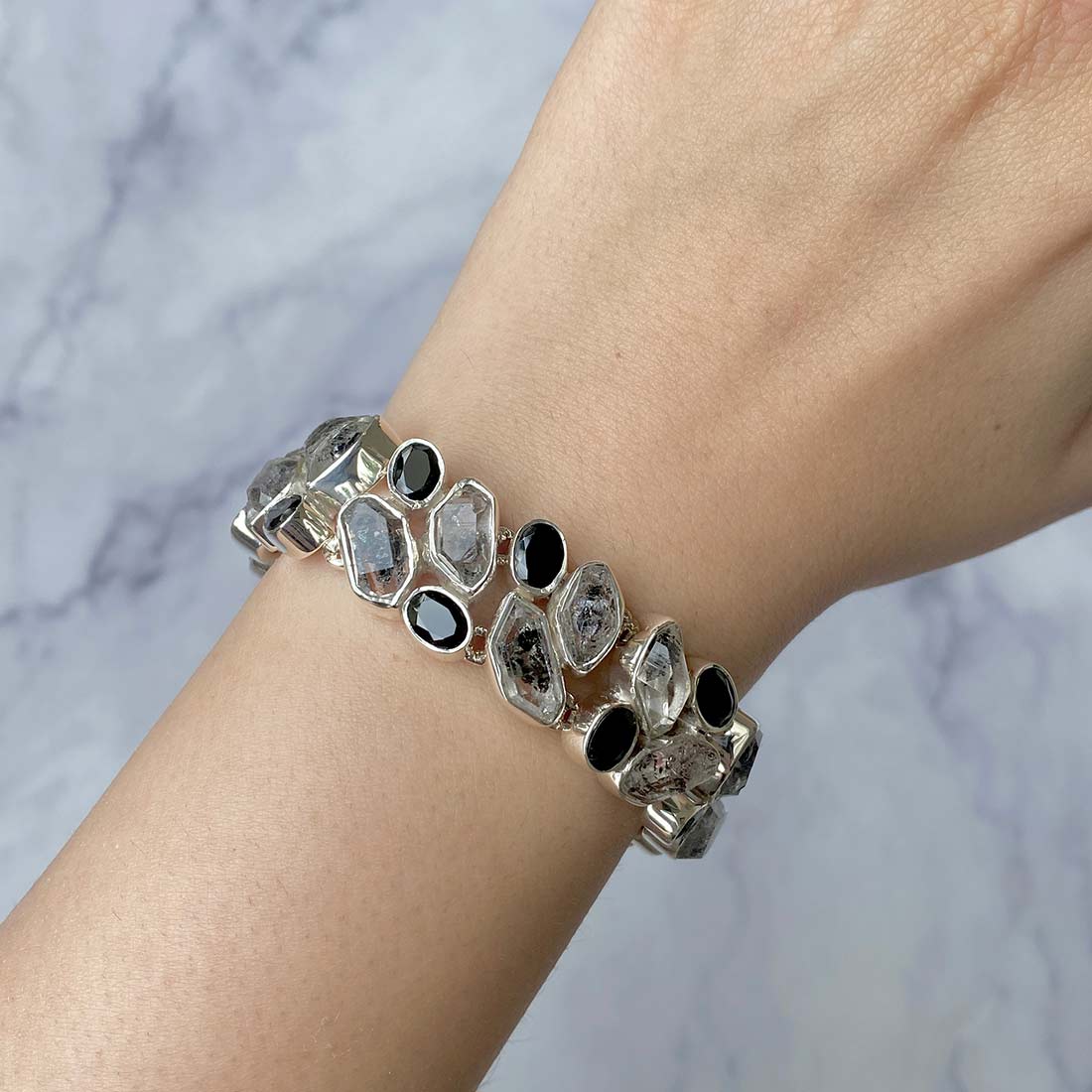 Herkimer Diamond Bracelet-(HKD-B-1)