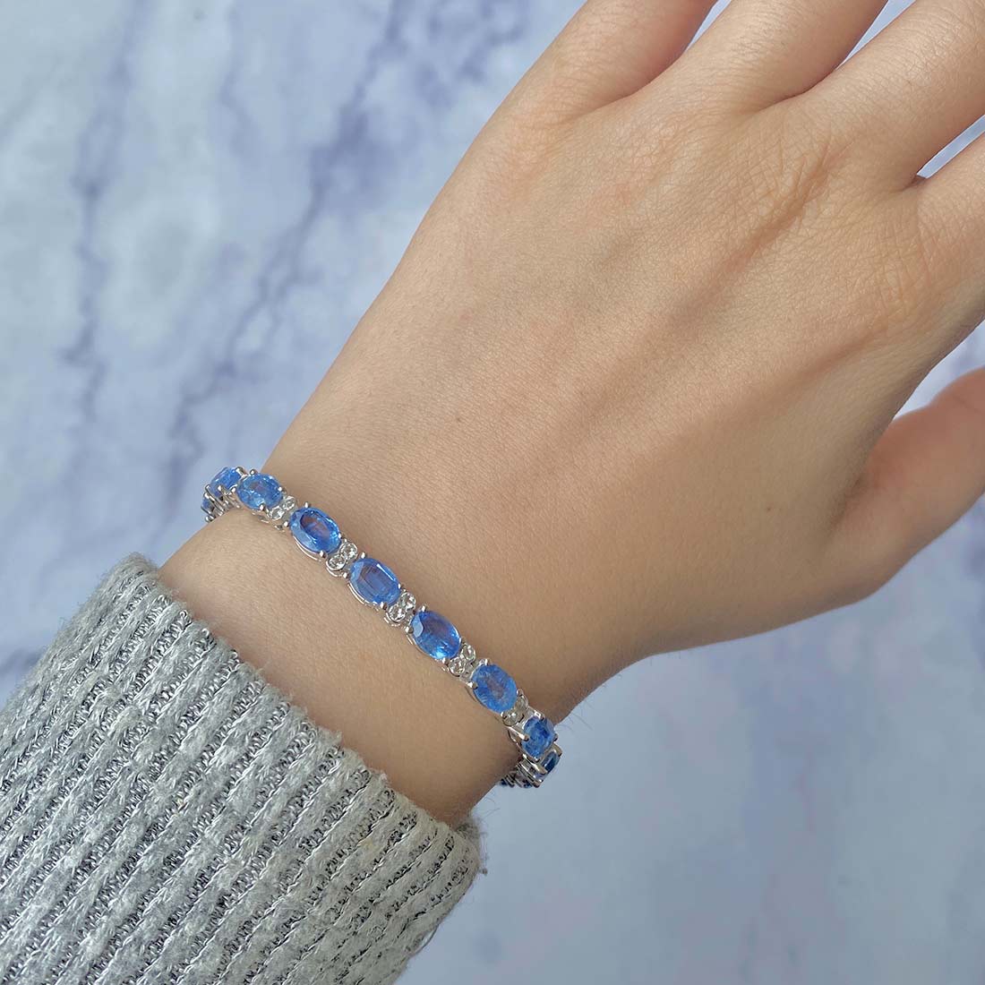 Kyanite Bracelet-(KYN-SB-108-B.)