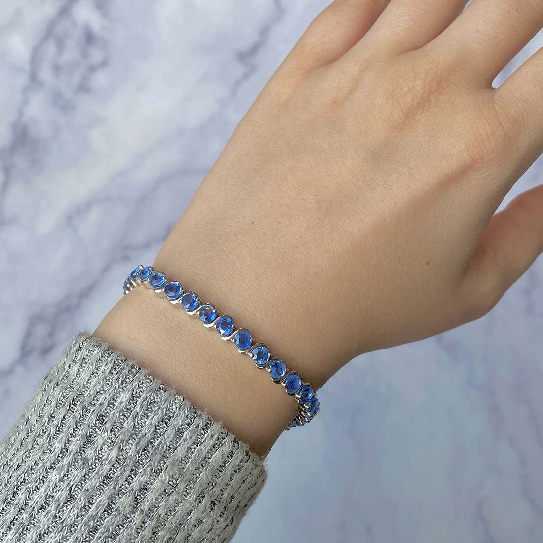 Kyanite Bracelet-(KYN-SB-173-B.)