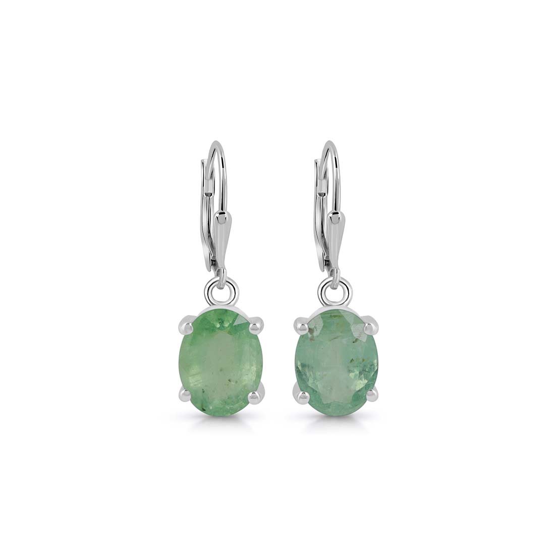 Green Kyanite Leverback Earring-(KYN-SE-673-G.)