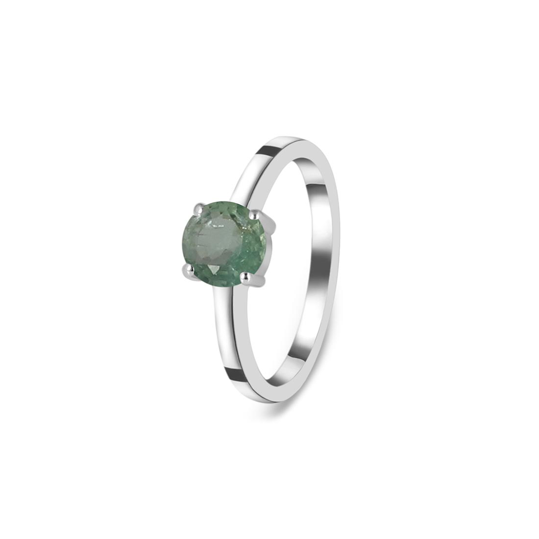 Green Kyanite Ring-(KYN-SR-236-G.)