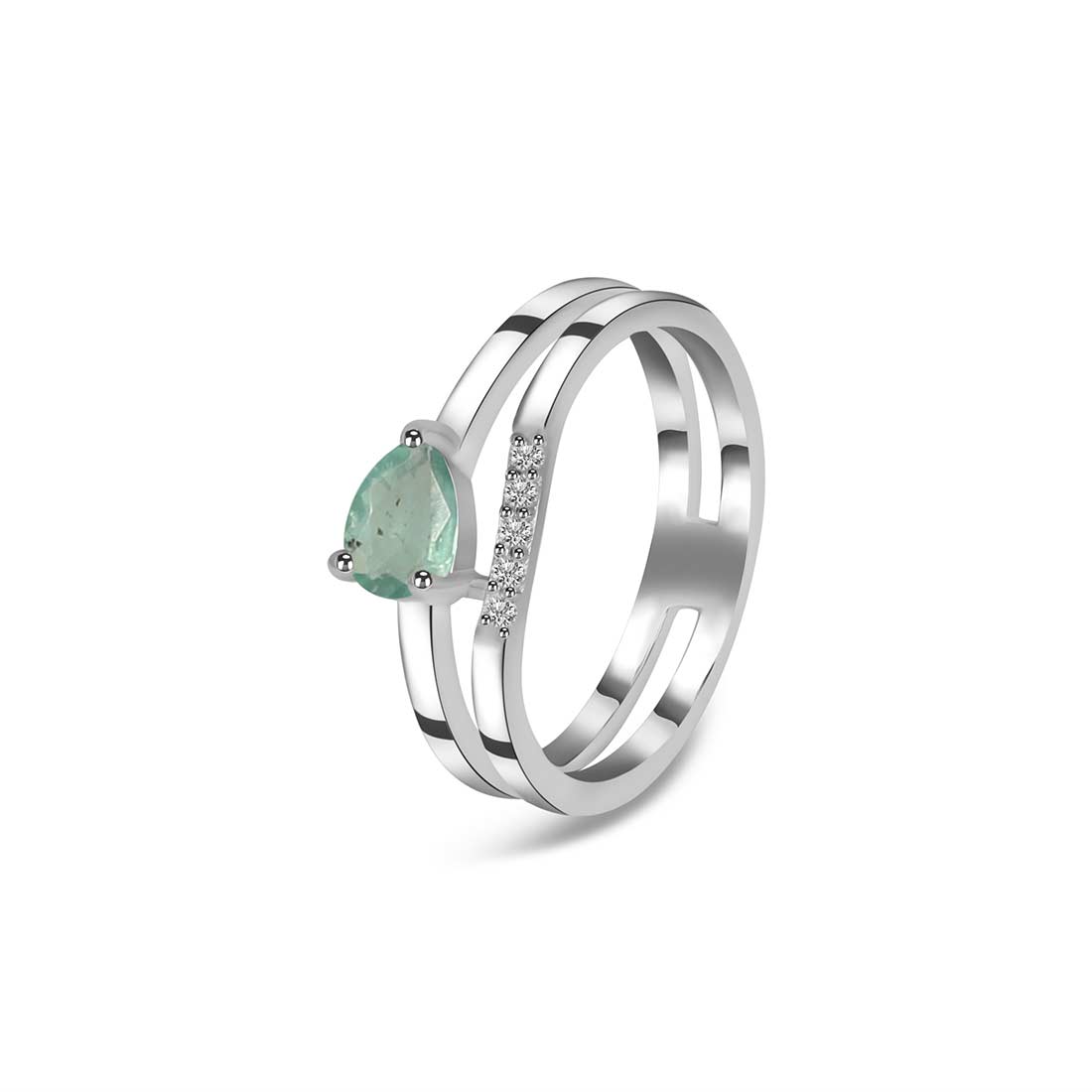 Green Kyanite Ring-(KYN-SR-2862-G.)