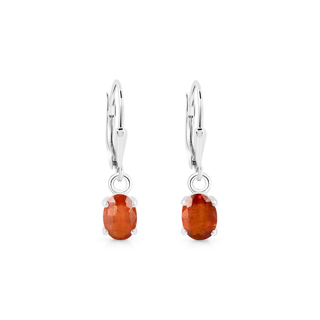 Orange Kyanite Leverback Earring-(KYN-SE-670-O.)