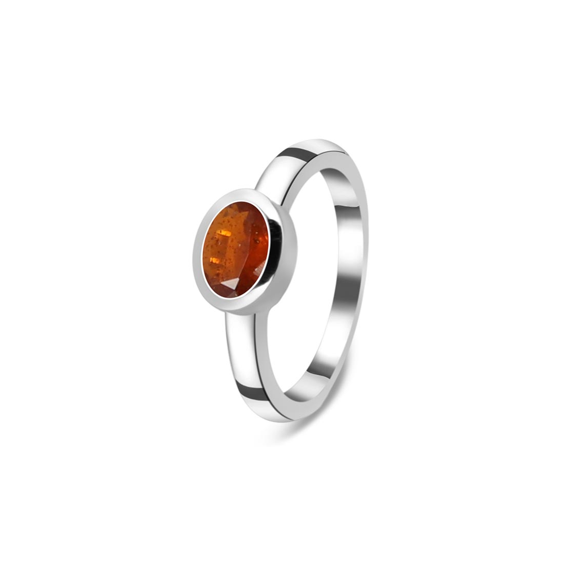 Orange Kyanite Ring-(KYN-SR-4026-O.)