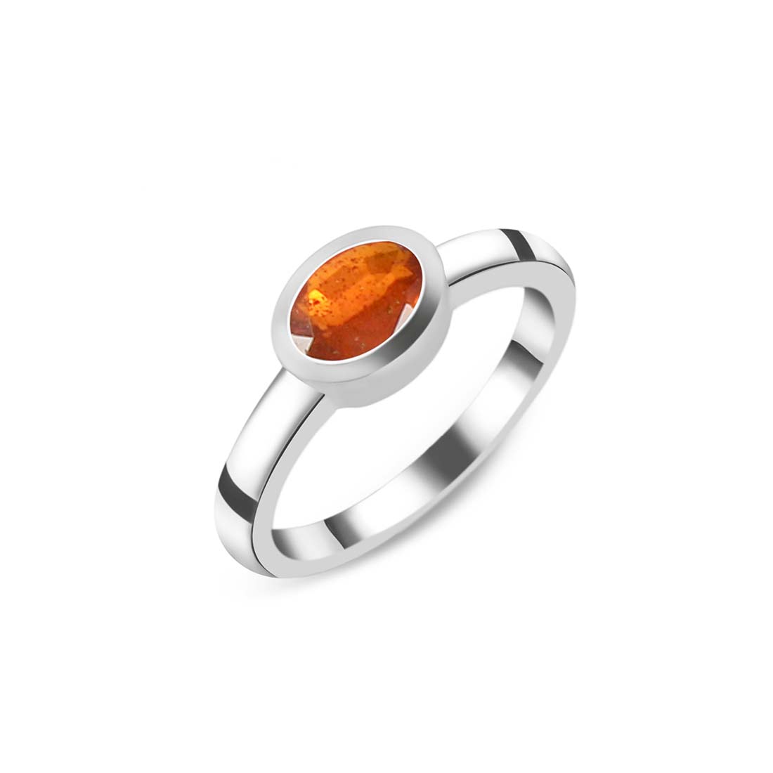 Orange Kyanite Ring-(KYN-SR-4026-O.)