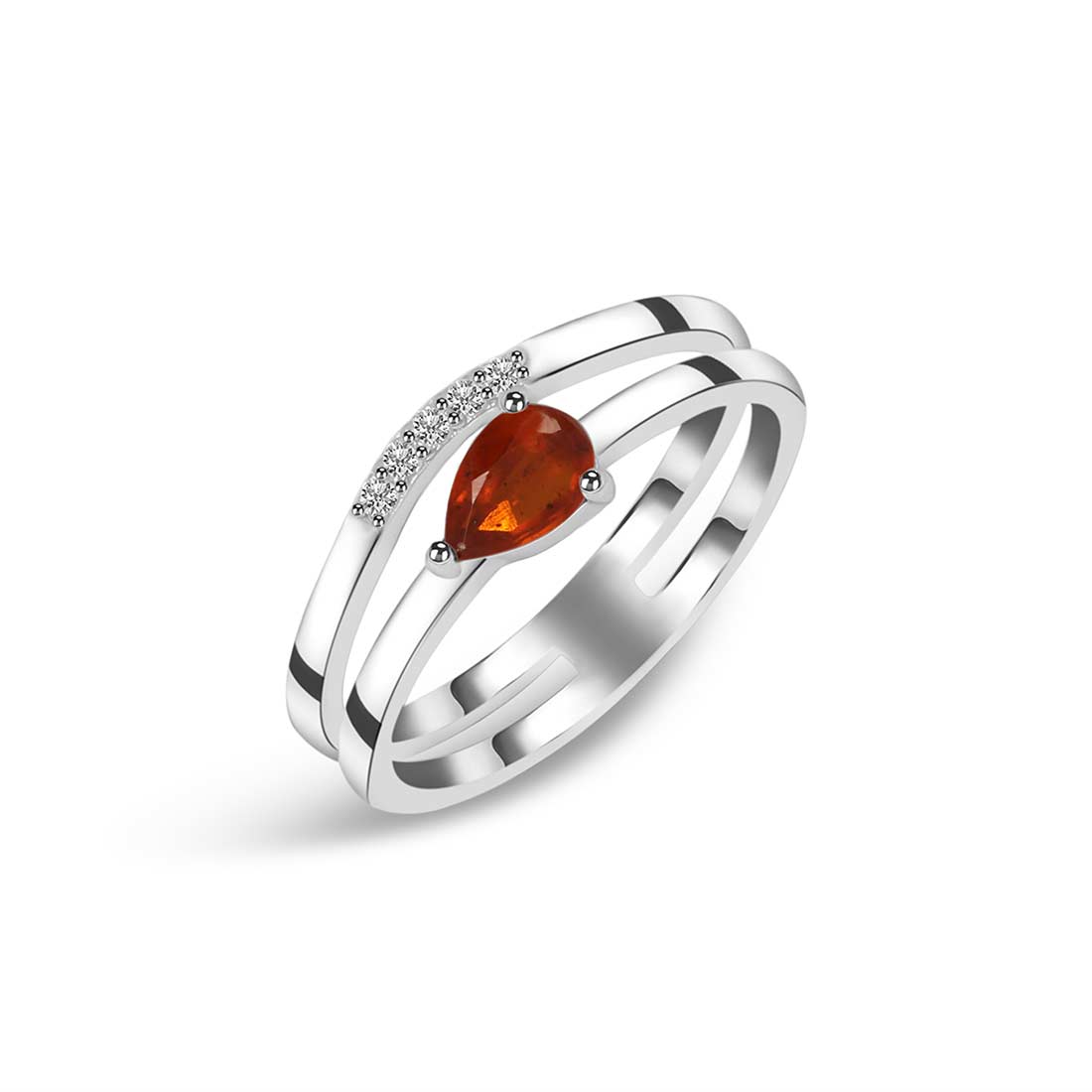 Orange Kyanite Ring-(KYN-SR-2862-O.)