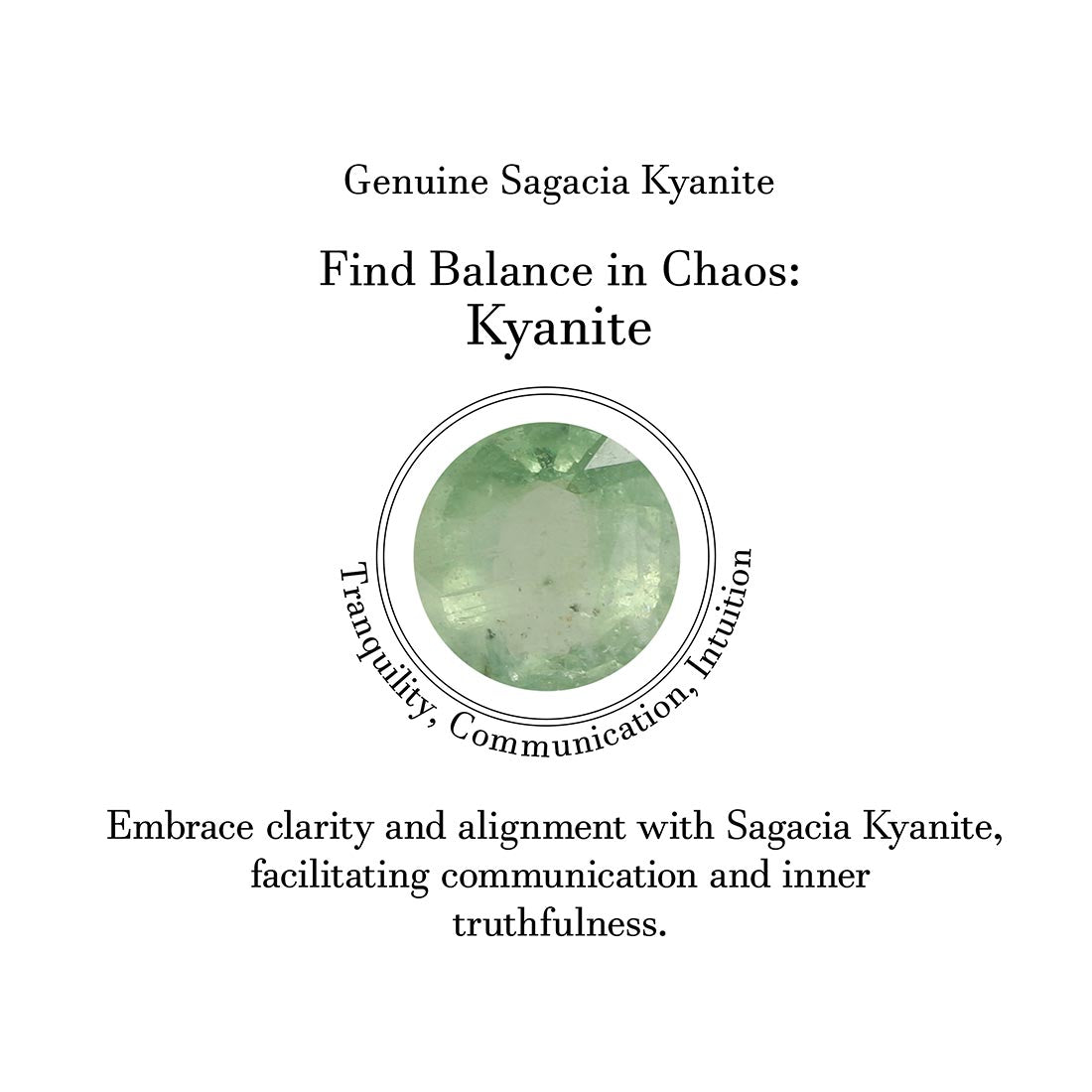 Green Kyanite & White Topaz Pendant-(KYN-SP-915-G.)