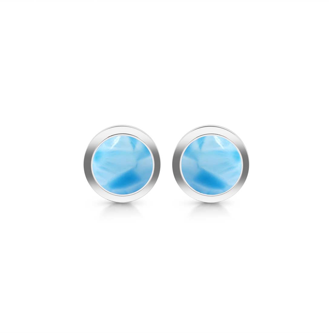 Larimar Stud Earring-(LAR-SE-1073.)