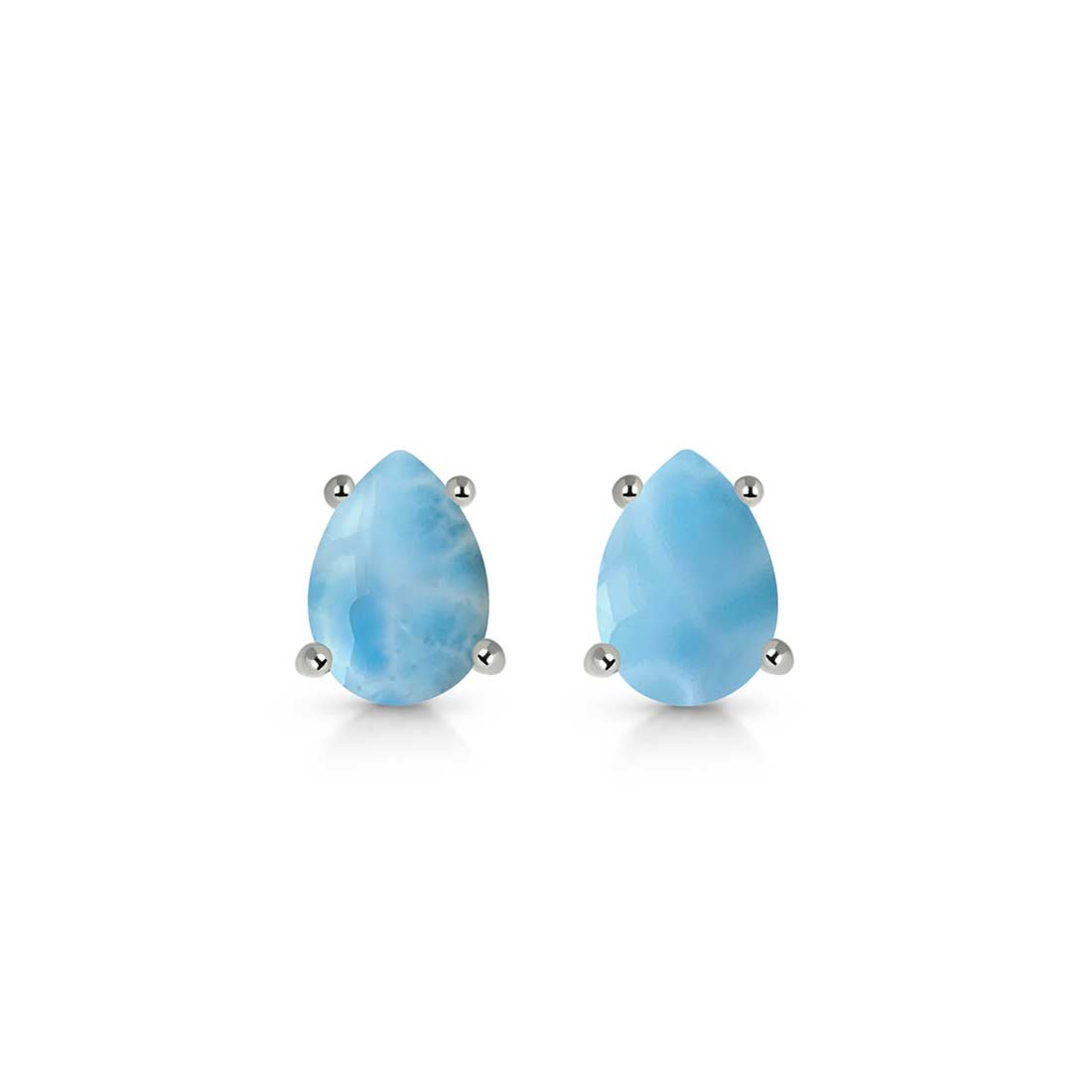 Larimar Stud Earring-(LAR-SE-1142.)