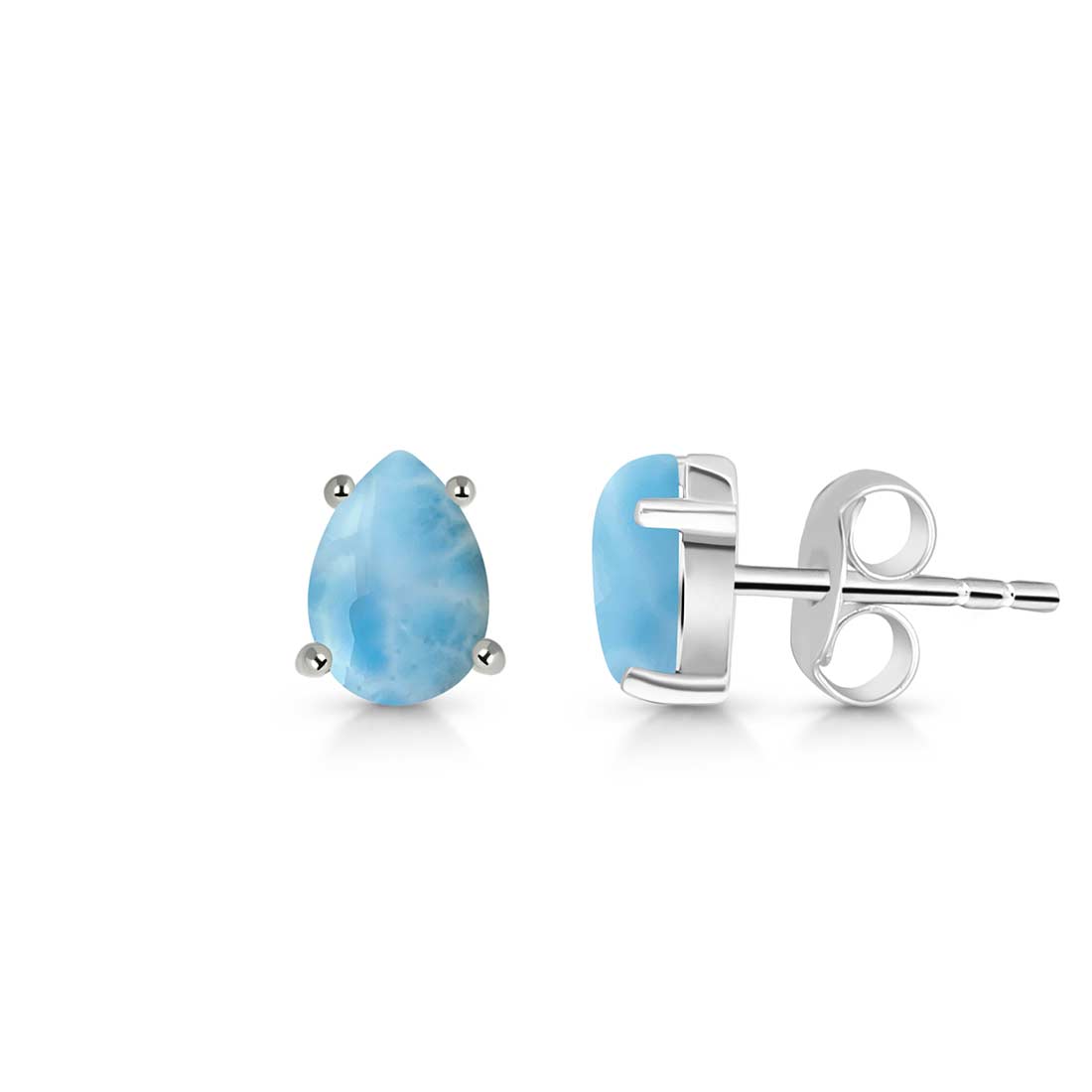 Larimar Stud Earring-(LAR-SE-1142.)