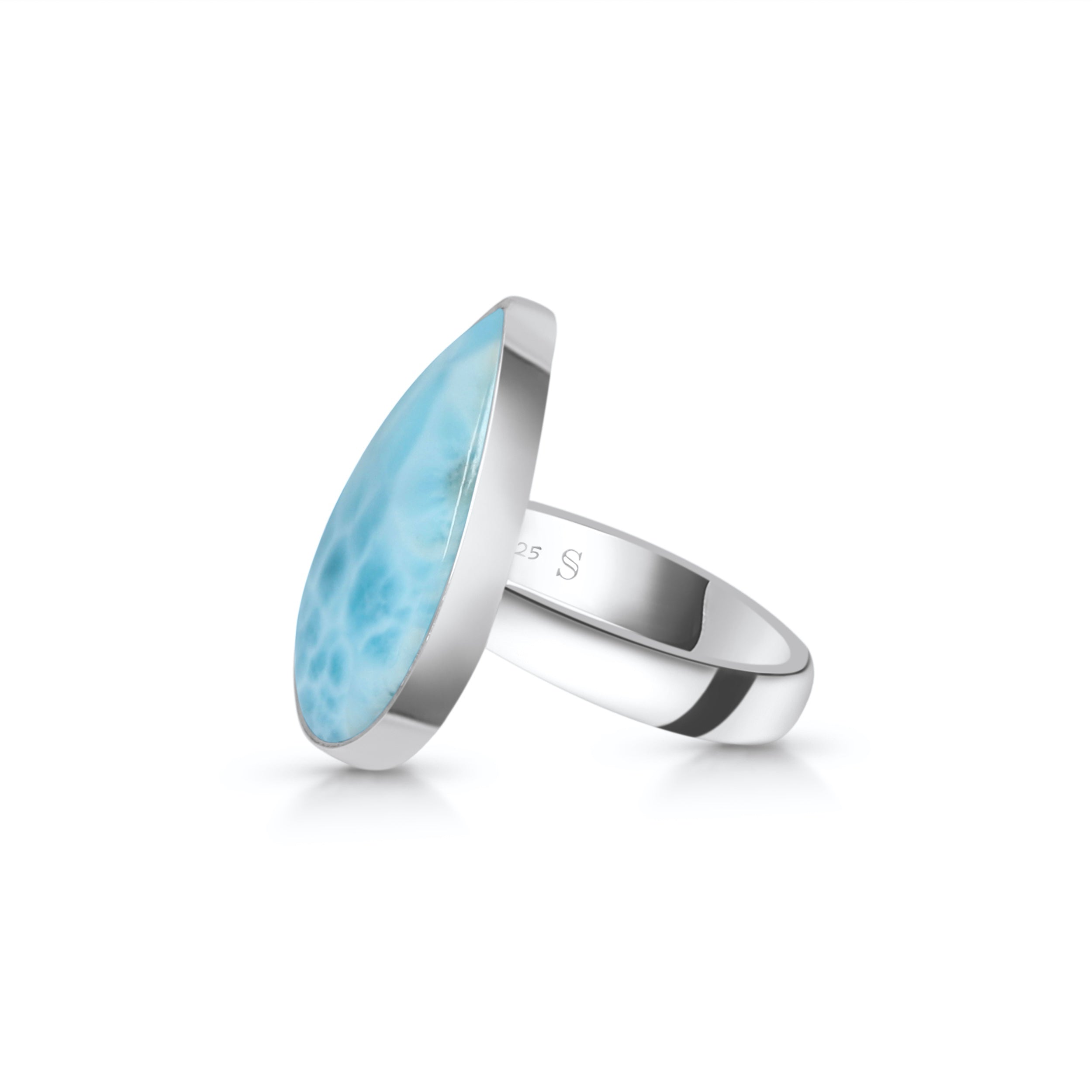 Larimar Adjustable Ring-(LAR-R-70)