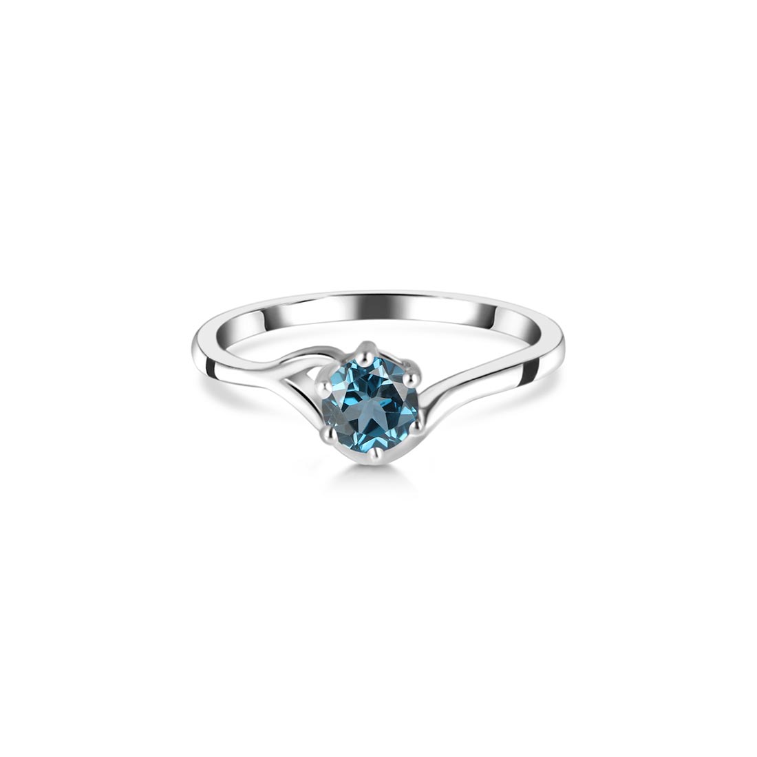 London Blue Topaz Ring-(LBTZ-SR-04.)