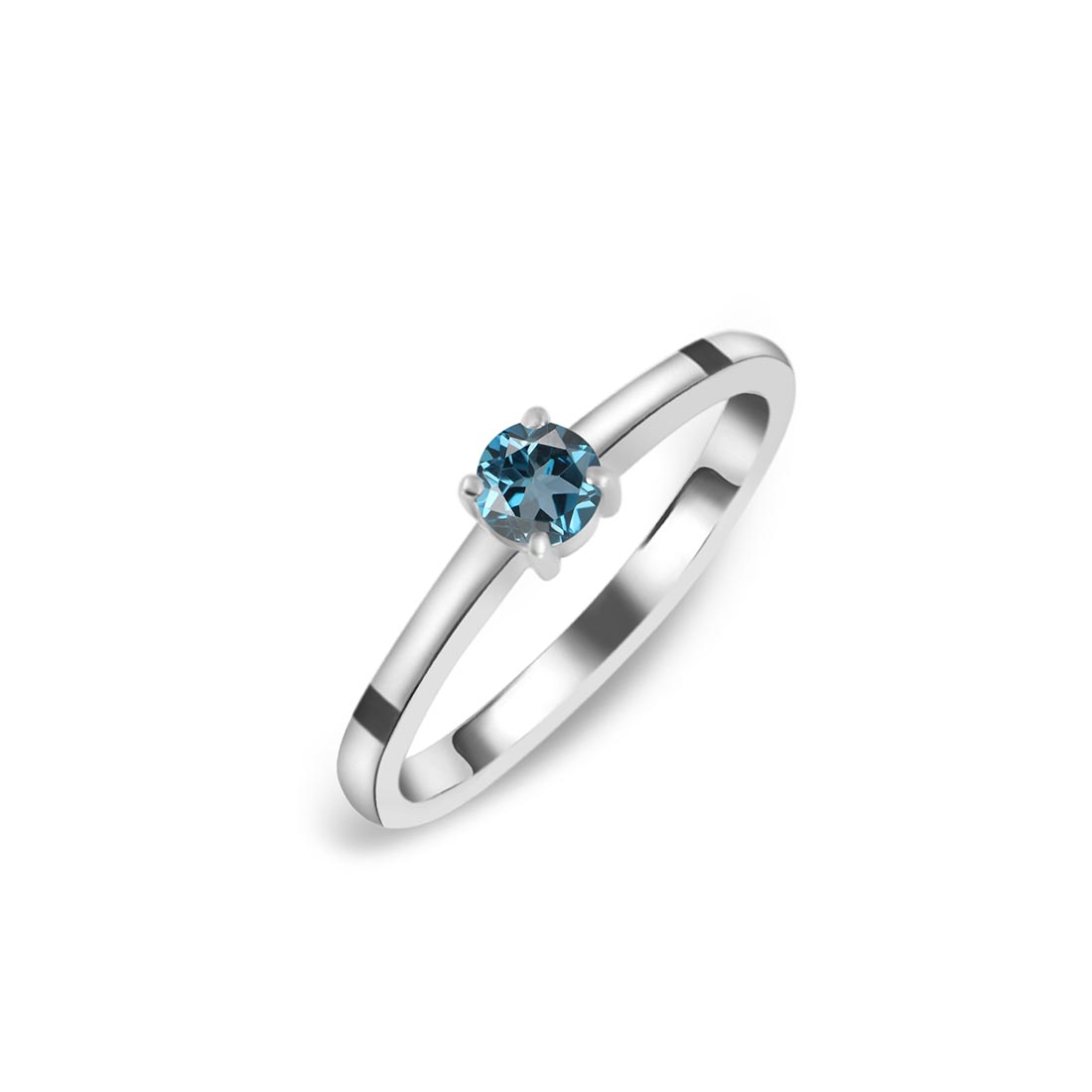 London Blue Topaz Ring-(LBTZ-SR-235.)