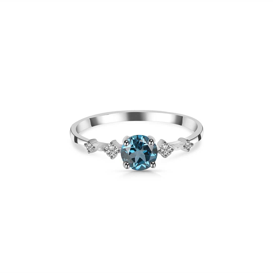 London Blue Topaz Ring-(LBTZ-SR-1939.)