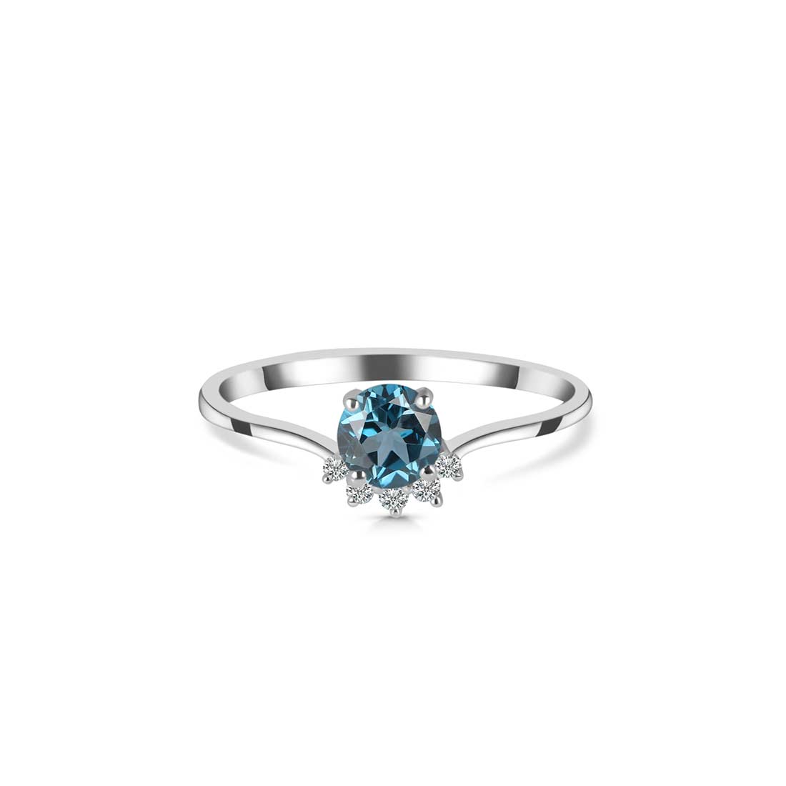 London Blue Topaz Ring-(LBTZ-SR-1942.)