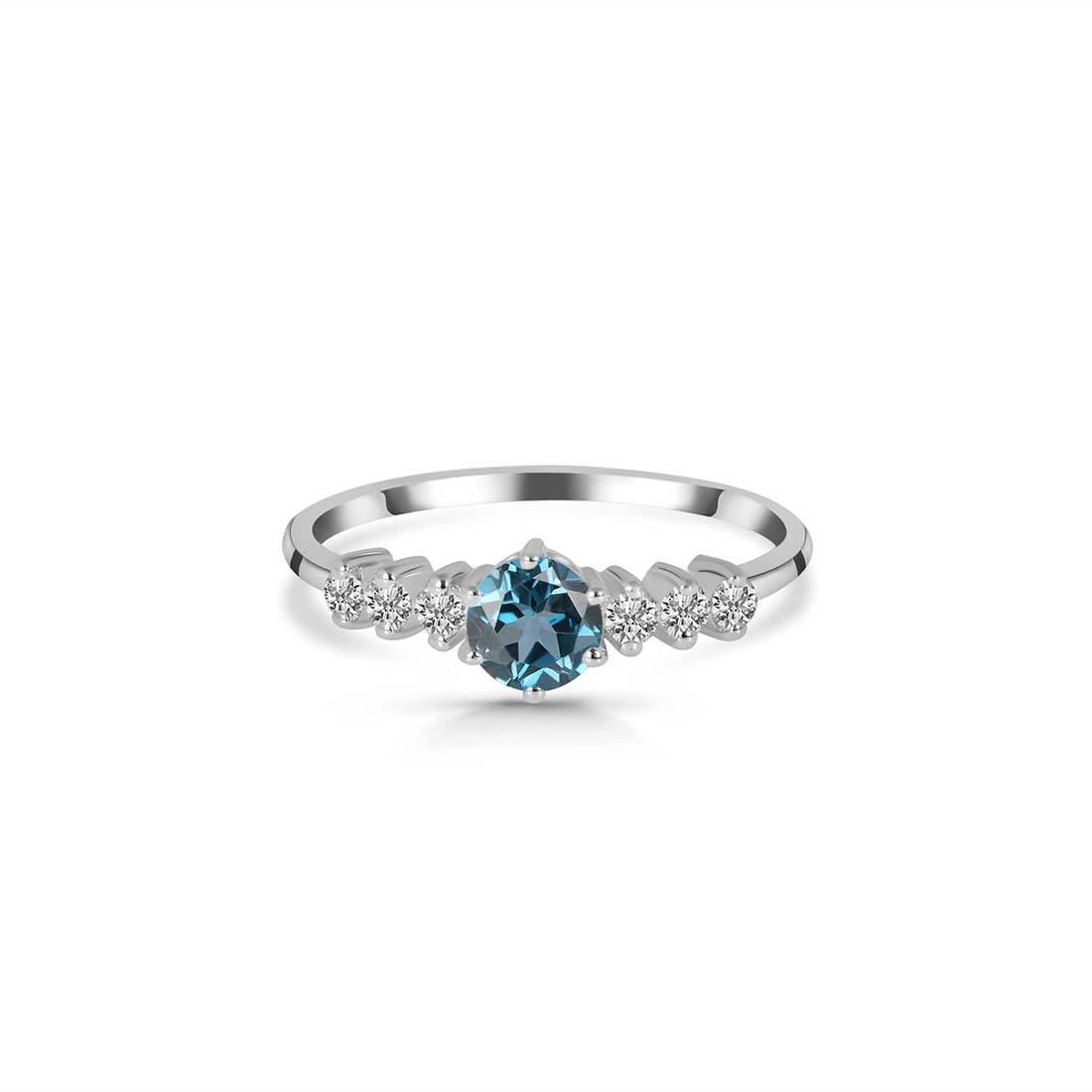 London Blue Topaz Ring-(LBTZ-SR-2259.)