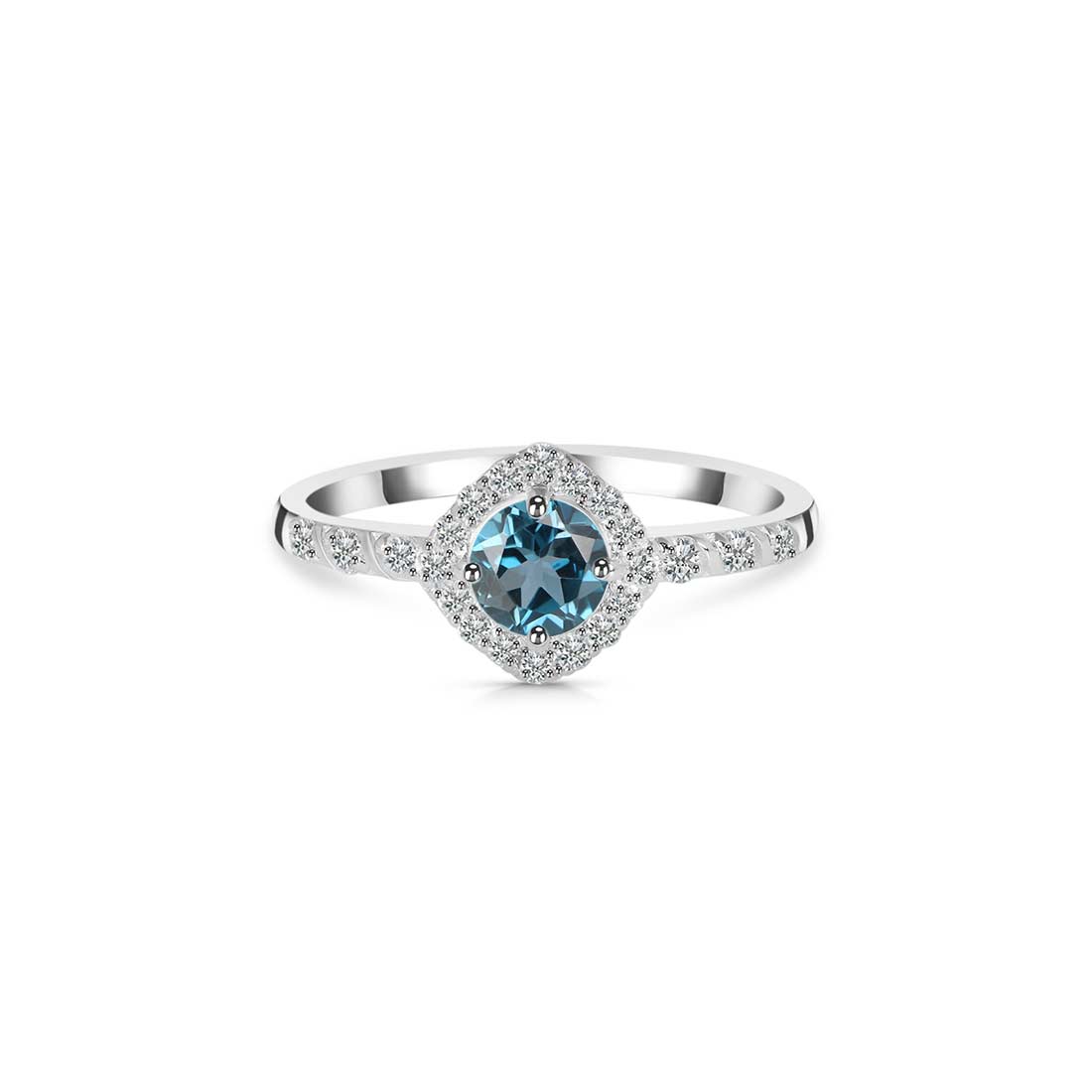 London Blue Topaz Ring-(LBTZ-SR-2260.)