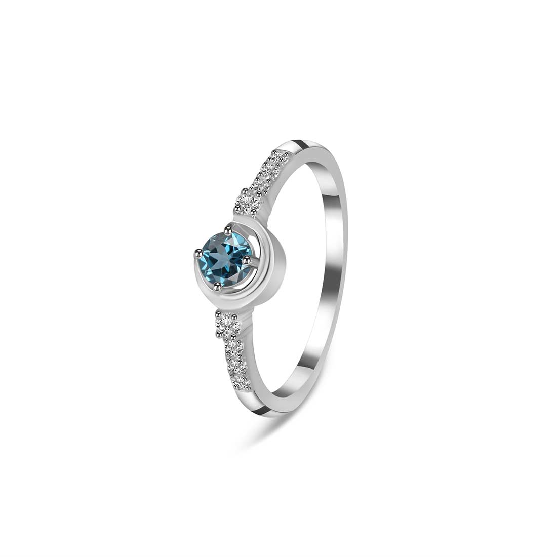 London Blue Topaz Ring-(LBTZ-SR-2292.)