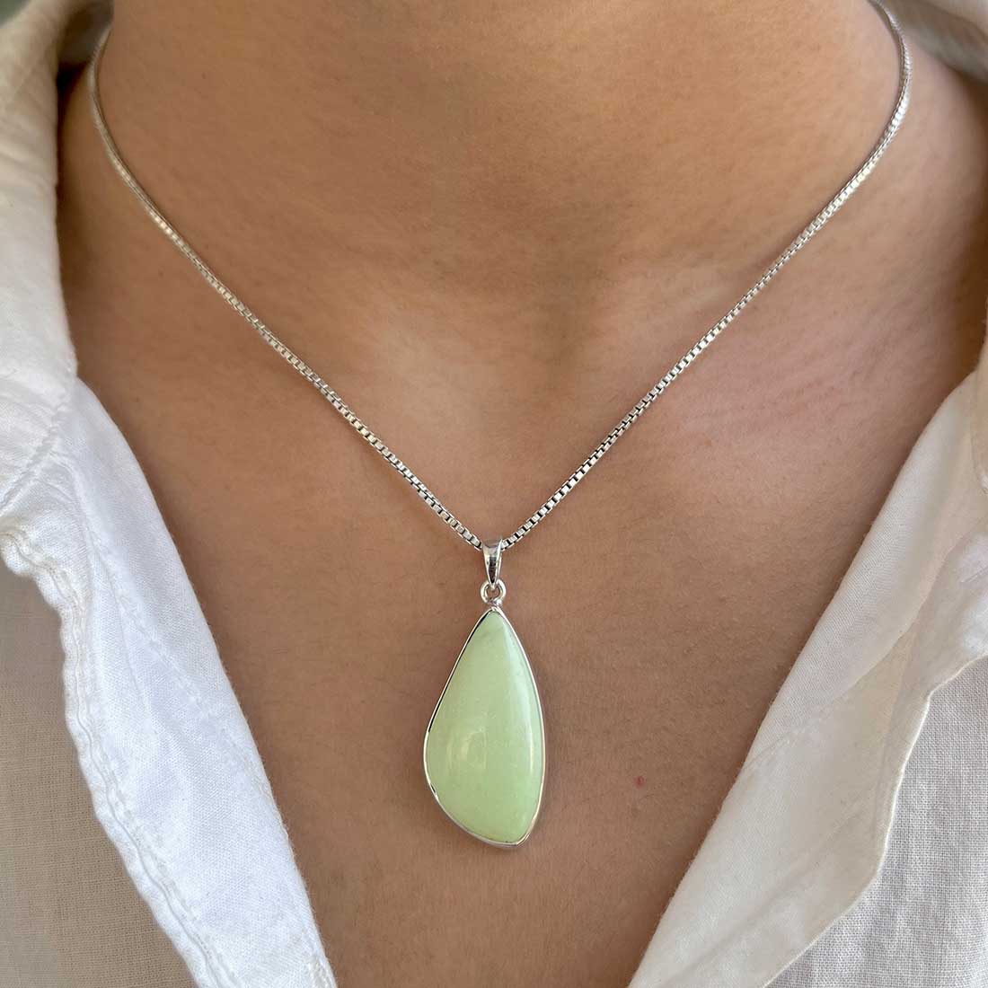 Lemon Chrysoprase Pendant-(LCP-P-4.)