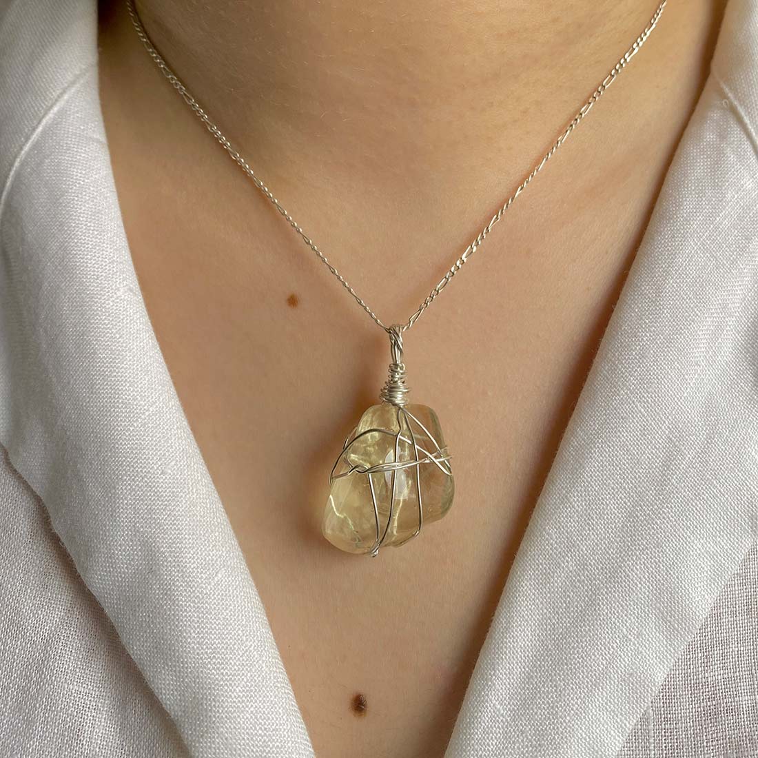 Libyan Desert Glass Pendant-(LDG-P-13.)