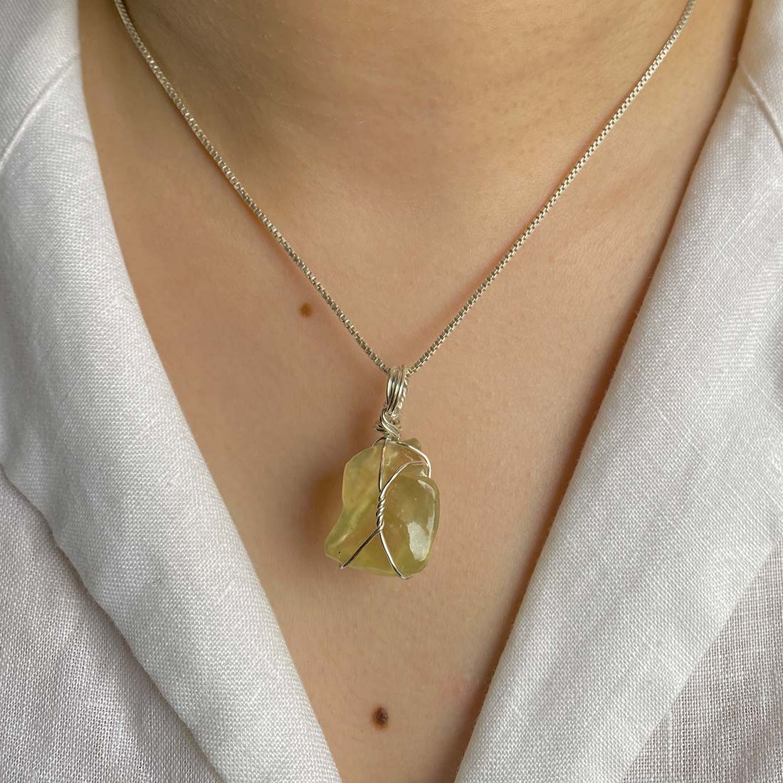 Libyan Desert Glass Pendant-(LDG-P-17.)