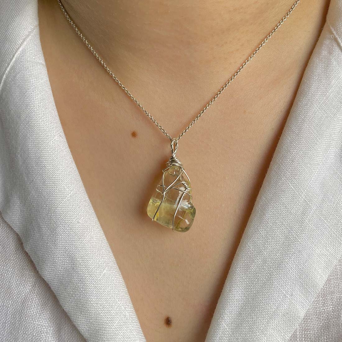 Libyan Desert Glass Pendant-(LDG-P-23.)