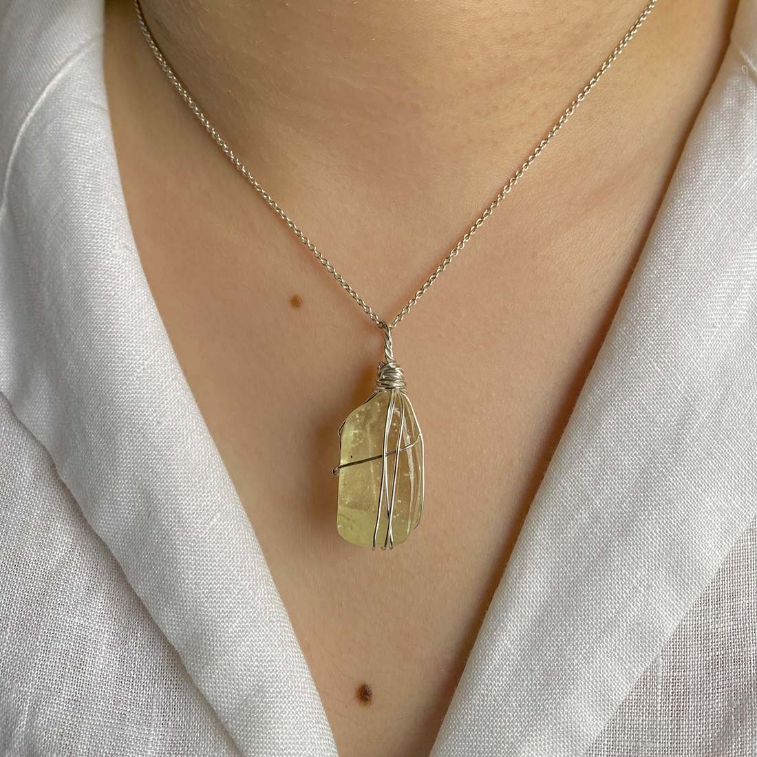 Libyan Desert Glass Pendant-(LDG-P-25.)