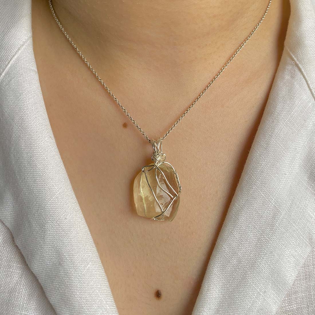 Libyan Desert Glass Pendant-(LDG-P-39.)