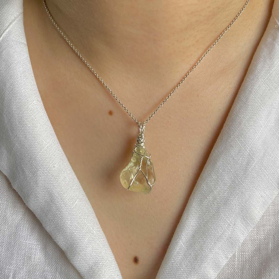 Libyan Desert Glass Pendant-(LDG-P-4.)