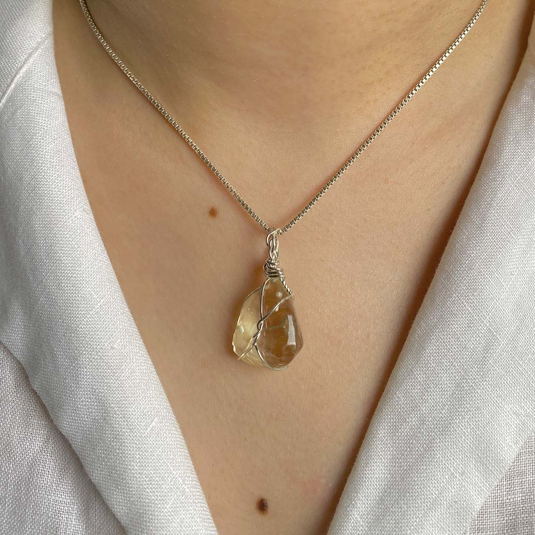 Libyan Desert Glass Pendant-(LDG-P-40.)