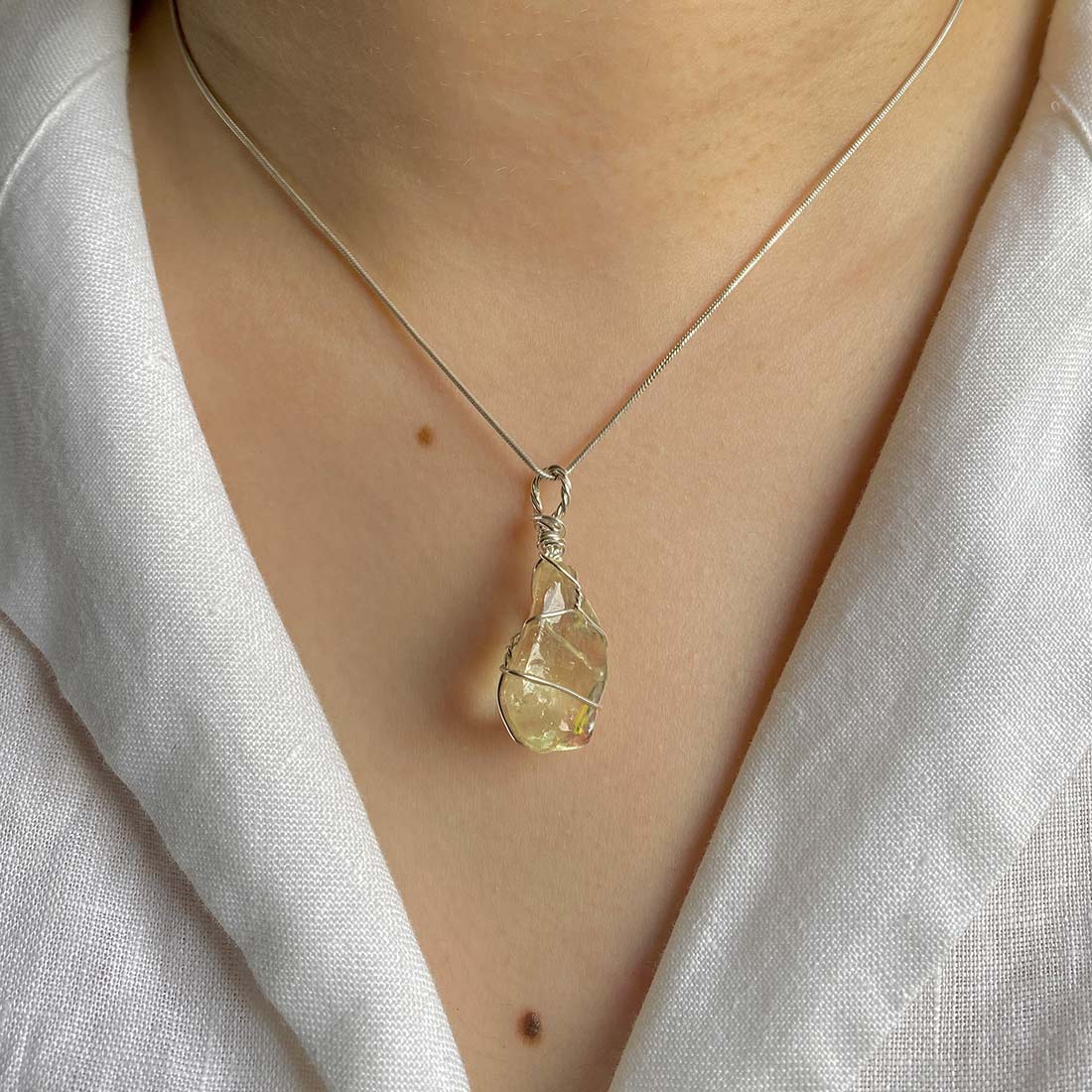 Libyan Desert Glass Pendant-(LDG-P-6.)