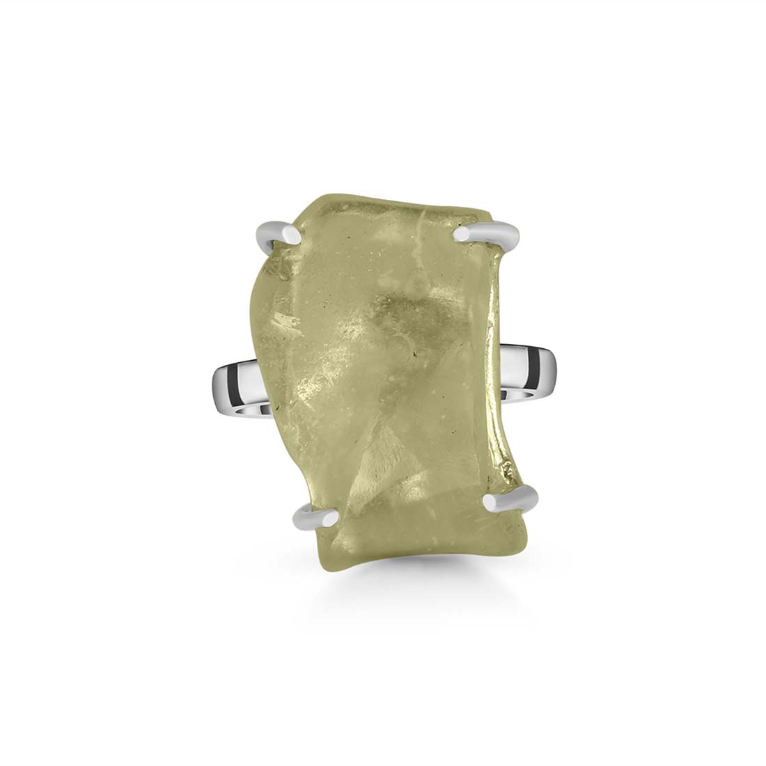 Libyan Desert Glass Ring-(LDG-R-40.)