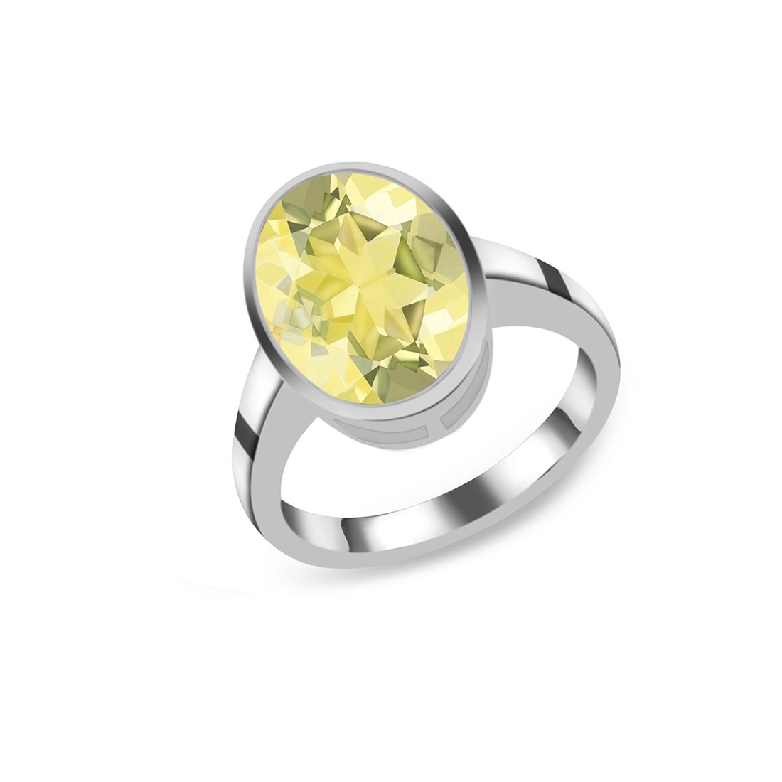 Lemon Quartz Ring-(LEM-SR-1892.)