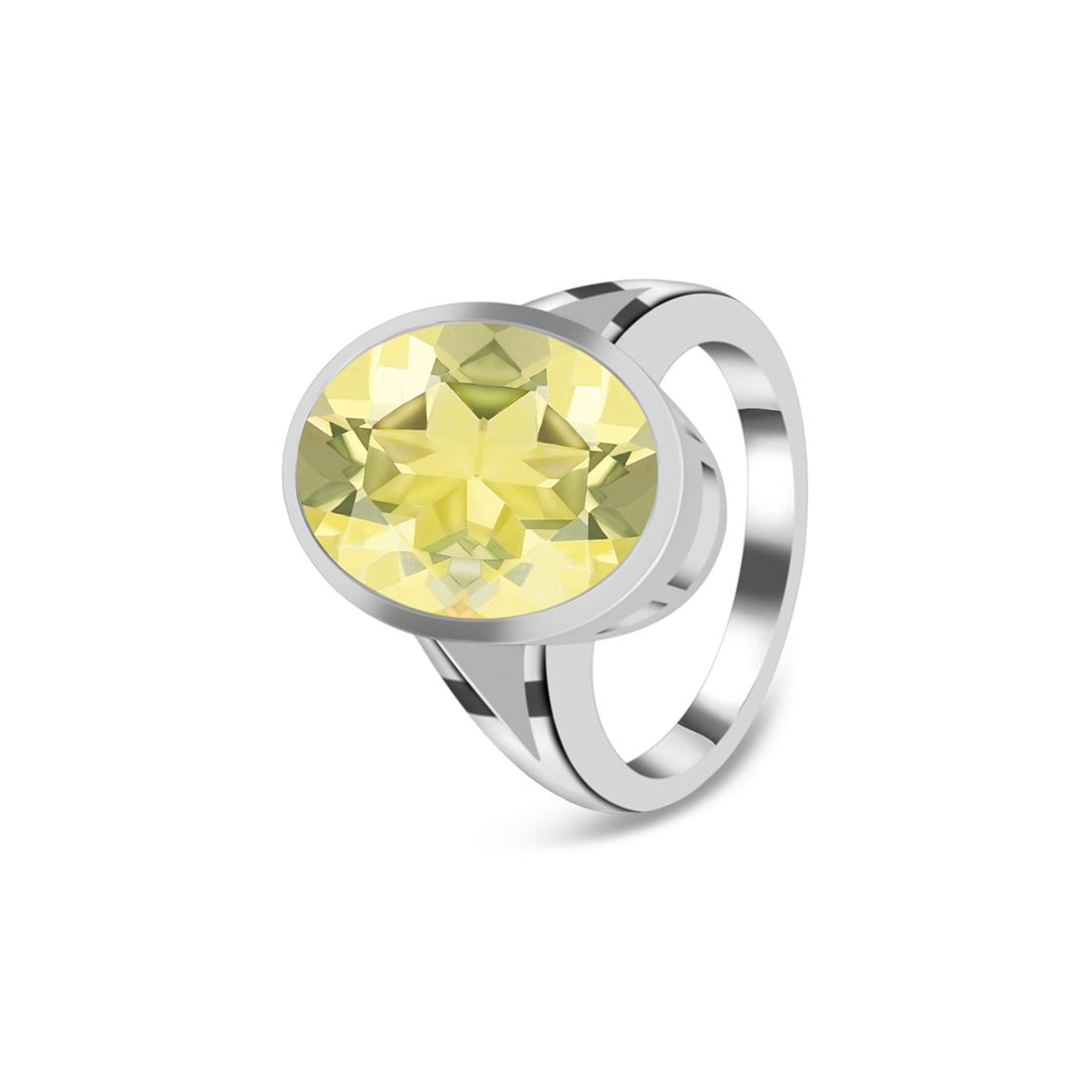 Lemon Quartz Ring-(LEM-SR-1897.)