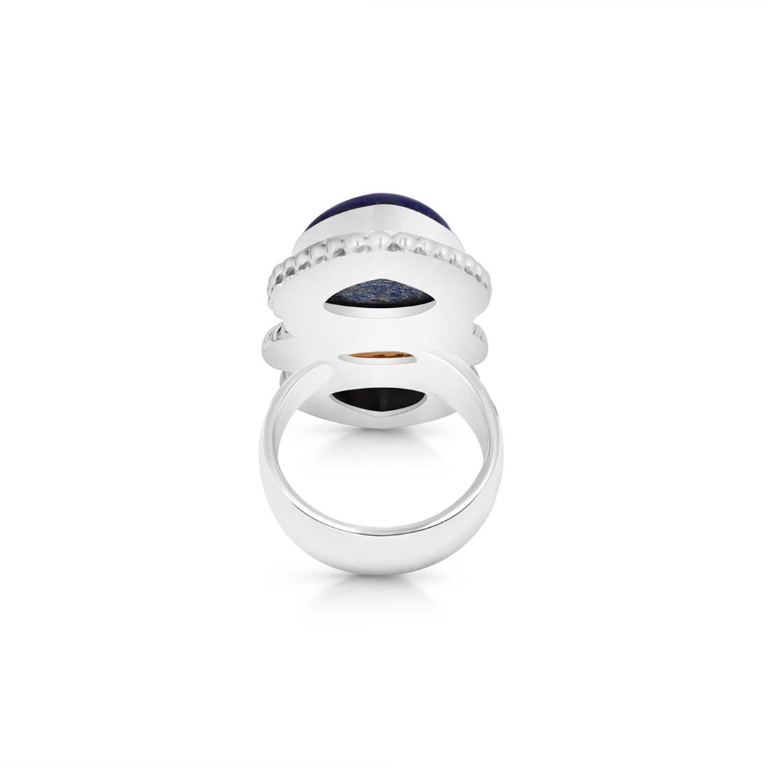 Lapis And Citrine Crawler Statement Adjustable Ring-(LLP-CLS-2.)