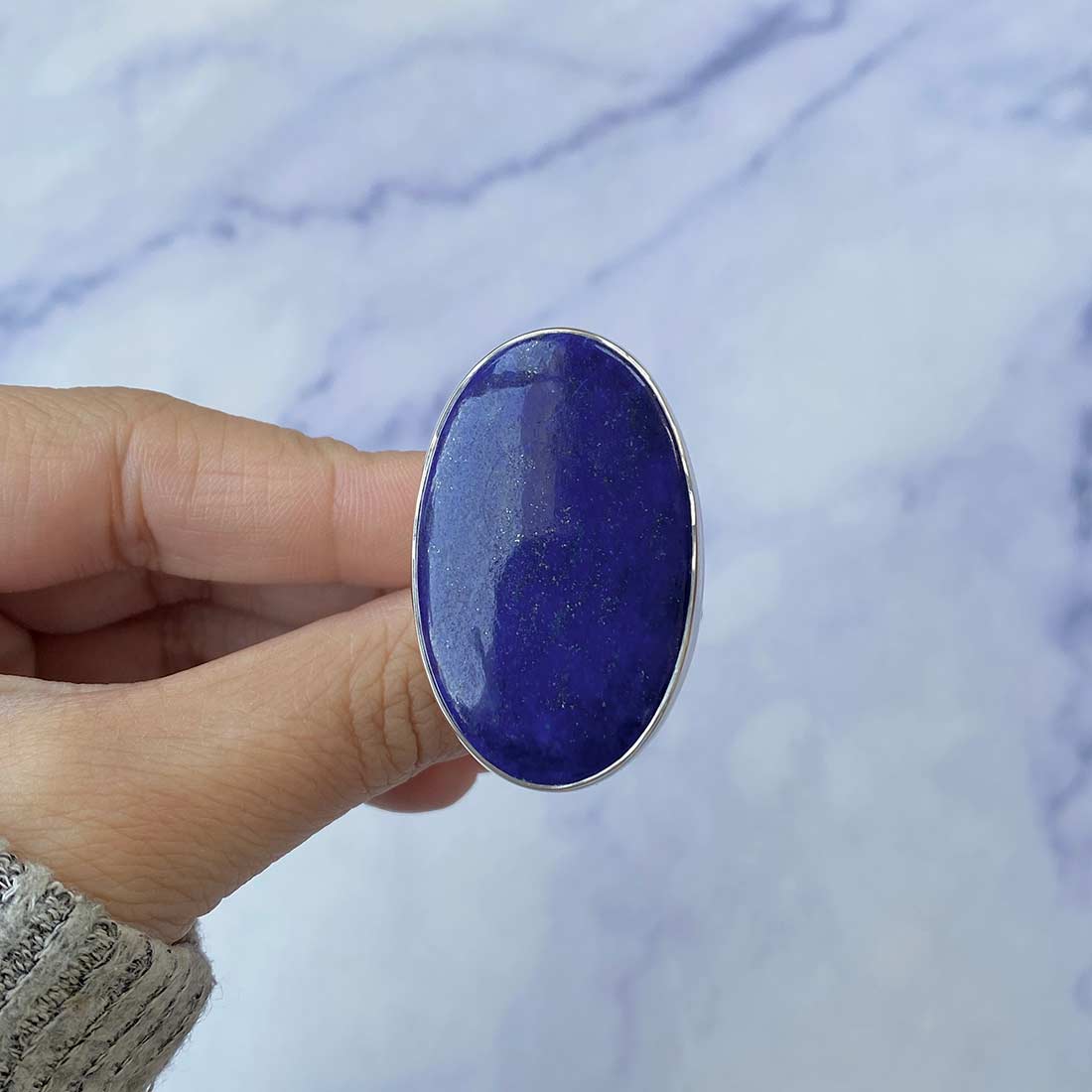 Lapis Adjustable Ring-(LLP-R-29.)